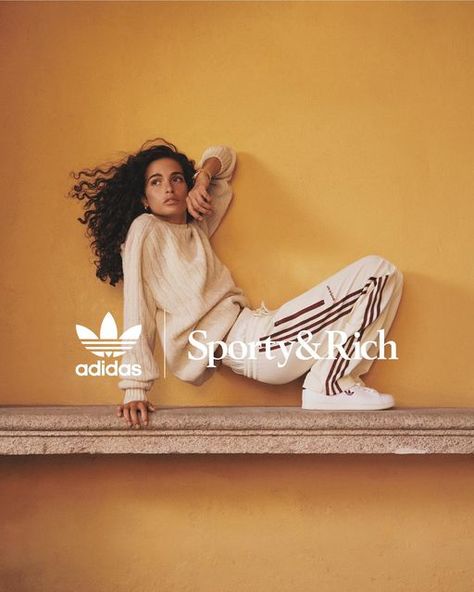 Sporty & Rich on Instagram: "Sporty & adidas. We took an all canvas version of the Stan Smith from the adidas archives and updated it with leather accents and a satin lining. Online Nov 22!!!! 🌼🌼🌼" Adidas Ads Advertising, Adidas Editorial, Adidas Ads, Adidas Campaign, Street Fashion Shoot, Sport Editorial, Brand Poster, Adidas Ad, Client Board