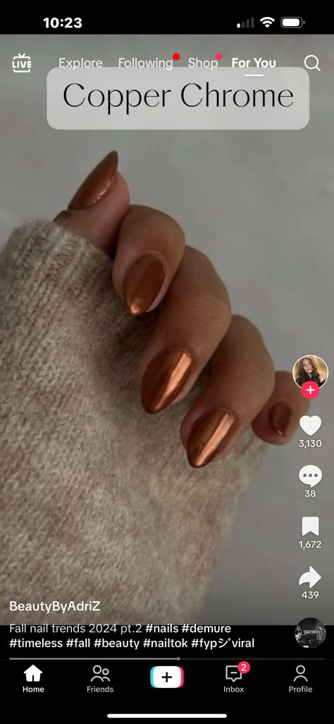 Brown French Tip Nails, Brown French Tip, Brown French, Fall Nail Trends, Tip Nails, French Tip Nails, Warm Brown, Nail Trends, Nails