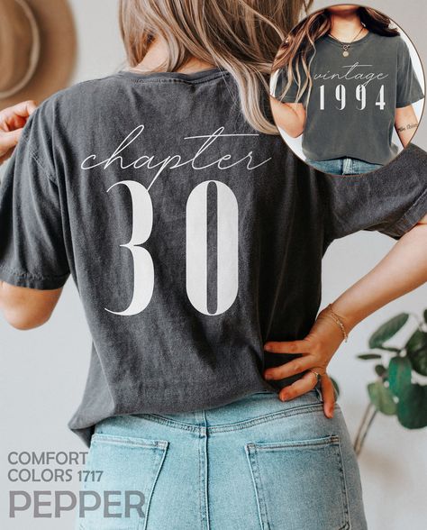 30th Birthday Outfit Ideas For Women, 30th Birthday Outfit, 1984 Shirt, Bday Shirt, Birthday Outfit For Women, 30th Bday, Bday Gift, Garment Industry, Shirts For Women