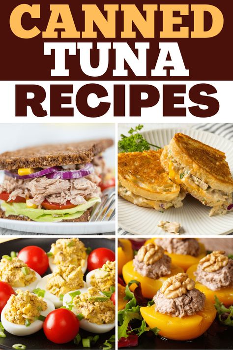 These canned tuna recipes make lunch so much easier! From salads to casseroles to pizza, you won't believe just how good canned tuna can be. Healthy Canned Tuna Recipes, Tuna Recipes Canned, Tuna Dinner Recipes, Tuna Dinners, Tuna Fish Recipes, Canned Tuna Recipes, Weekly Dinner, Cheesy Chicken Broccoli, Broiled Chicken