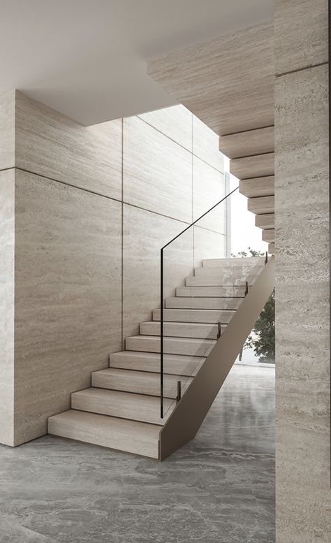 Design Under Stairs, Luxury Staircase, Modern Stair Railing, Staircase Designs, Staircase Design Modern, Stairs Design Interior, Staircase Handrail, House Staircase, تصميم داخلي فاخر