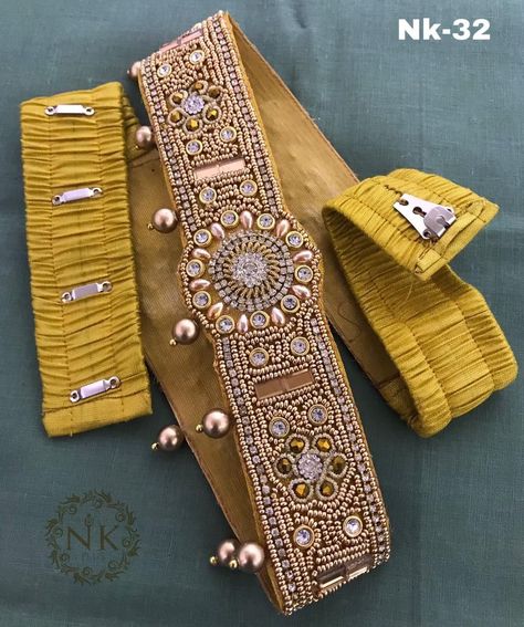 Silver Anklets Designs, Easy Diy Clothes, Saree With Belt, Birds Embroidery Designs, Wedding Saree Blouse Designs, Girls Dresses Sewing, Embellished Belt, Boho Belts, Embroidered Belt