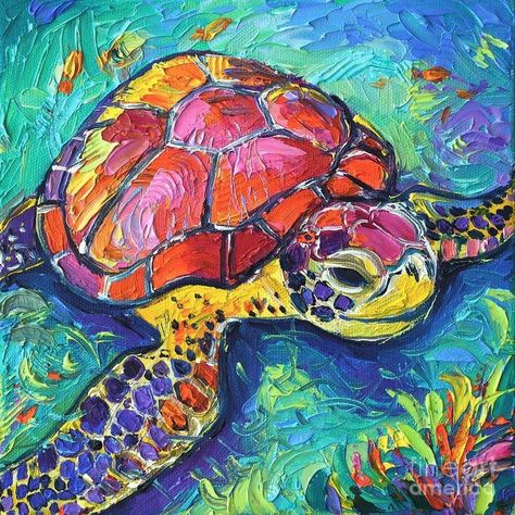 Undersea Painting Acrylic, Sea Turtles Drawing, Underwater Art Painting, Painting Sea Turtles, Pastel Reference, Water Mural, Underwater Mural, Mona Edulesco, Sea Turtle Underwater