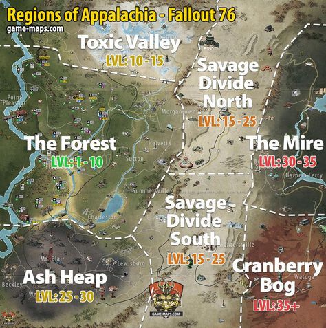 Maps for Fallout 76 Video Game, Walkthrough and Game Guide for Fallout 76. Locations and places worth visiting, Quests and Quest givers, Main Missions, Side Quests, Events, Traders, Treasure Maps, Enemies, Monsters, Workbenches, Magazines, Holotapes, Bobbleheads, Power Armor Locations, Secrets and Resources. #Playstationtips Fallout 76 Art, Fallout 4 Secrets, Fallout Map, Fallout Lore, Fallout Meme, Gaming Items, Fallout Wallpaper, Fallout 4 Settlement Ideas, Fallout Funny