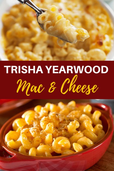 Trisha Yearwood Crockpot Mac and Cheese Recipe Christmas Mac And Cheese Holidays, Trish Yearwood Mac And Cheese, Crockpot Meals For Guests, Potluck Mac And Cheese, Trisha Yearwood Mac And Cheese, Trish Yearwood Recipes, Crockpot Macaroni And Cheese, Crockpot Mac And Cheese Recipe, Crock Pot Mac And Cheese