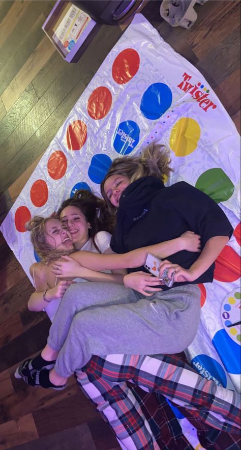 #twister #funtimes #bestfriendgoals #party Twister Aesthetic Friends, Party Ideas To Do, Fun Activities To Do At A Birthday Party, 16 Birthday Party Activity Ideas, 13 Birthday Backdrop, 18th Bday Party Games, 21 Birthday House Party Ideas, Birthday Inspo Activities, 16th Birthday Activity Ideas