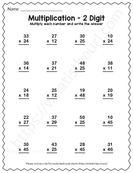 Children who are are using 2 digits to multiply will find these worksheets very helpful. There are practice problems for each one, with answers at the last pages. This is a great way to reinforce a topic that is a fundamental part of basic math. Multiplication Questions, Multiplying Integers, Two Digit Multiplication, Double Digit Multiplication, Math Multiplication Worksheets, Multiplication Worksheet, Math Fact Worksheets, Integers Worksheet, Back To School Worksheets