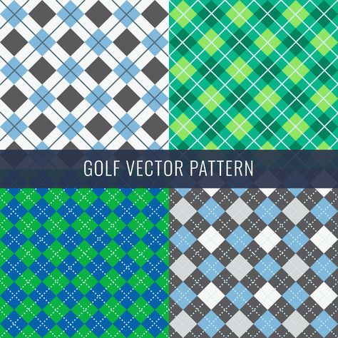 Golf Pattern Vector. Choose from thousands of free vectors, clip art designs, icons, and illustrations created by artists worldwide! Golf Pattern Design, Golf Graphic Design, Golf Clip Art, Golf Sayings, Golf Pattern, Golf Poster, Golf Design, Vintage Golf, Golf T Shirts