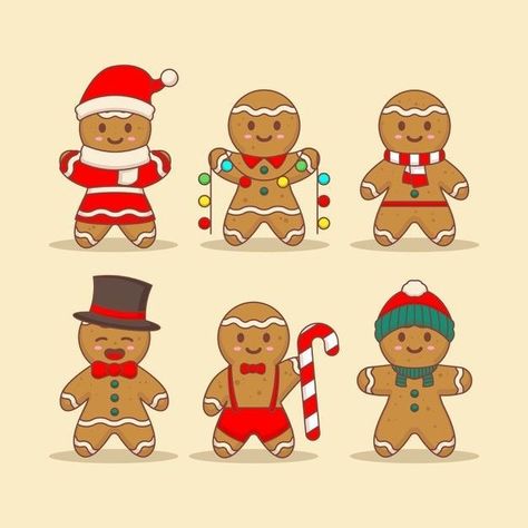 Gingerbread Designs Ideas, Ginger Bread Christmas, Gingerbread Cards, Gingerbread Crafts, Paper Christmas Decorations, Christmas Gingerbread House, Watercolor Christmas Cards, Gingerbread Men, Handmade Christmas Decorations