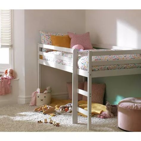 Kids Beds | Toddler Beds | Cabin Beds | Bunk Beds | Argos White Kids Bed, Small Kids Bedroom, High Sleeper Bed, Mid Sleeper, Mid Sleeper Bed, Wall Panels Bedroom, Cabin Bed, High Beds, Kids Mattress