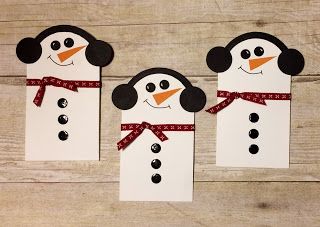 Money Holders Ideas, Holiday Gift Card Holders, Christmas Gift Tags Handmade, Gift Cards Money, Christmas Gift Card Holders, Gift Card Envelope, Christmas Money Holder, Holiday Gift Card, Snowman Cards