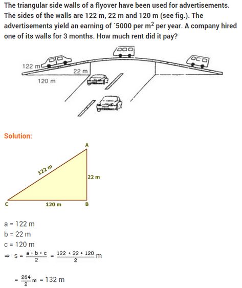 NCERT solutions for class 9 maths chapter 12 Heron's formula    #NCERTSolutions #CBSE #NCERTSolutionsforClassMaths  #CBSEclass9Maths #NCERTClass9Maths #LearnCBSE Herons Formula Class 9, Class 9 Maths, Math Quotes, Math Vocabulary, Maths Solutions, Class 11, Class 9, Math Formulas, Math Methods