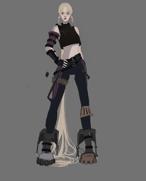 Arcane Clothes Aesthetic, Arcane Outfits Aesthetic, Undercity Arcane Outfits, Arcane Outfits Oc, Arcane Inspired Outfits, Arcane Oc Outfits Female, Arcane Clothes, Cyberpunk Outfit Drawing, Arcane Character Design