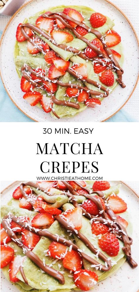 Matcha Breakfast Recipes, Pistachio Crepes, Matcha Baking Recipes, Matcha Crepes, Matcha Treats, Matcha Breakfast, Matcha Dessert Recipes, Matcha Baking, Matcha Green Tea Recipes