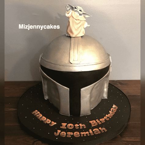 Mandalorian Birthday Cake, Mandalorian Cake, Mandalorian Party, Mandalorian Birthday, Nightmare Before Christmas Cake, Yoda Cake, Star Wars Birthday Cake, Marvel Cake, Baker Cake