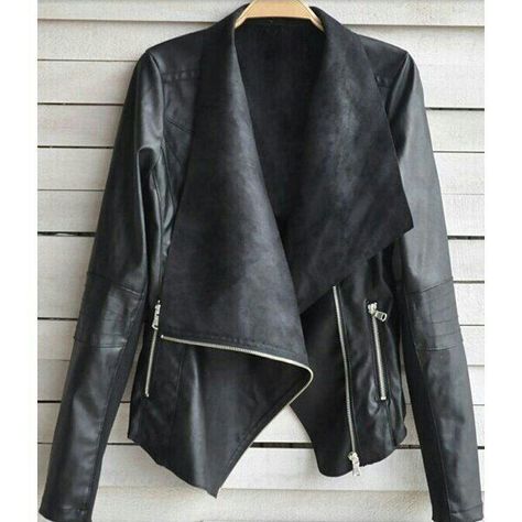 Fashion Blazer Casual, Casual Outwear, Pu Leather Jacket, Looks Street Style, Outfit Trends, Ebay Clothing, Leather Motorcycle Jacket, Moda Vintage, Leather Blazer