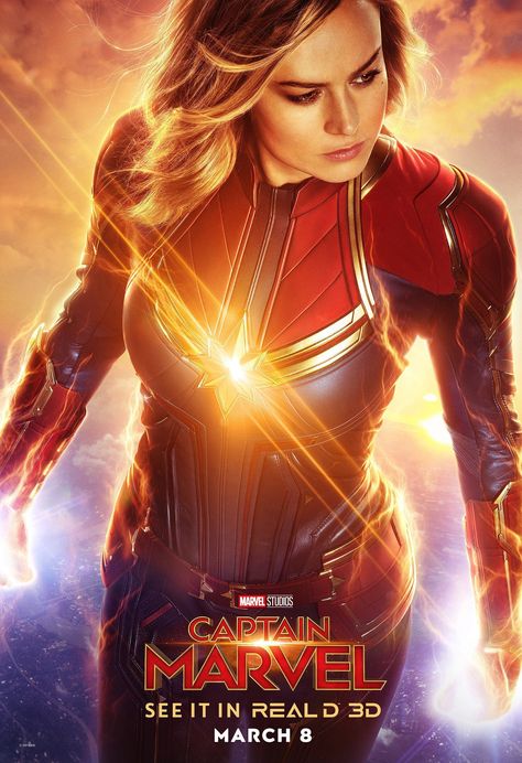 Captain Marvel Poster, Artistic Poster, Film Marvel, 3d Poster, Carol Danvers, Nick Fury, Cinema Film, Paper Paper, Captain Marvel