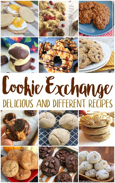 Interesting and Unique Cookie Exchange Recipes - Housewife Eclectic Cookie Swap Recipes, Single Cookie, Christmas Cookie Recipes Holiday, Cookie Exchange Recipes, Cookie Recipes Unique, Lost 100 Pounds, Christmas Cookie Exchange, Unique Cookies, Cookie Swap