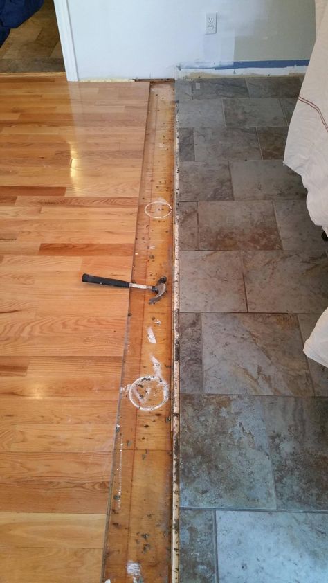 Floor Transition Ideas, Tile To Wood Transition, Floor Transition Strip, Floor Transition, Transition Ideas, Flooring Types, Transition Flooring, Transition Strips, Entryway Flooring