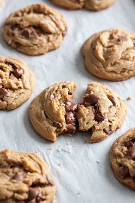 Tahini Chocolate Chip Cookies, Tahini Chocolate, Peanut Butter Chocolate Chip Cookies, Best Chocolate Chip Cookie, Peanut Butter Chocolate Chip, Peanut Butter Chocolate, Butter Recipe, Best Chocolate, Brown Butter