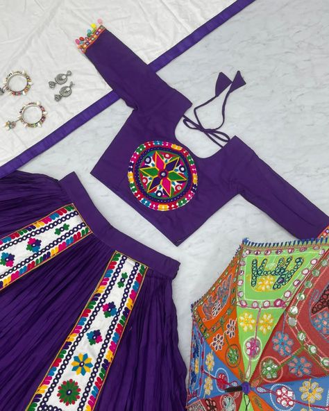 Launching Navratri Special Pure Cotton Lehenga Choli with 6 Meter Big Flair👗💌🥢💃🏿* *👗Choli👗* *Fabric:-* Pure Cotton *Work:-* Heavy Gamathi work *Inner:-* Micro Cotton *Cups:-* Yes *Size:-* M upto L margin XL upto 2xl margin *(Fully Stitched)* *👗Lehenga👗* *Fabric:-* Pure Cotton *Work:-* Heavy Gamathi Work *Inner:-* Micro Cotton *Flair:-* *6 Meter* *Size:-* 44 *Canvas Patta* *👗Dupatta👗* *Fabric:-* Pure Cotton *Size:-* 2.30 Meter *Work:-* Gamathi With 4 Side lace Border *⚖️Weight:-* 1... Indian Designer Lehenga, Cotton Lehenga Choli, Lehenga Bridesmaid, Cotton Lehenga, Lengha Choli, Navratri Special, Indian Lehenga, Designer Lehenga, Chaniya Choli