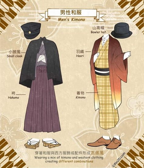 Taisho Era Male Fashion, Taisho Era Fashion Men, Meiji Era Fashion, Male Kimono Drawing, Taisho Era Fashion, Men Kimono, Japanese Mens Fashion, Japanese Traditional Clothing, Taisho Era