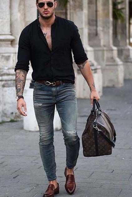 show your style urban men stylish men mens fashion mens accessories Masculine Outfits, Streetwear Model, Herren Style, Fitness Style, Model Fitness, Mens Fashion Edgy, Hipster Man, Mens Fashion Rugged, High Street Fashion