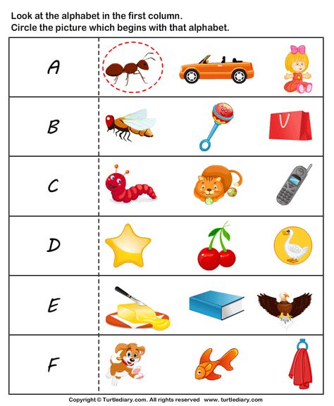 Download and print Turtle Diary's Letter Sounds A to F worksheet. Our large collection of ela worksheets are a great study tool for all ages. A For Worksheet, Sounds Worksheet, Phonic Sounds, Match Worksheet, Preschool Phonics, Ela Worksheets, Beginning Sounds Worksheets, Kindergarten Phonics Worksheets, English Worksheets For Kindergarten