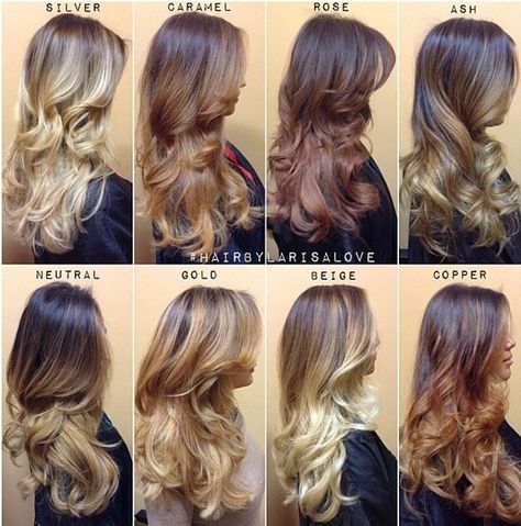 The Shades of Blonde Guide for Ombre and Balayage | Modern Salon Caramel Balayage, Ombré Hair, Shades Of Blonde, Bohol, Ombre Hair Color, Different Hairstyles, Love Hair, Great Hair, Hair Dos