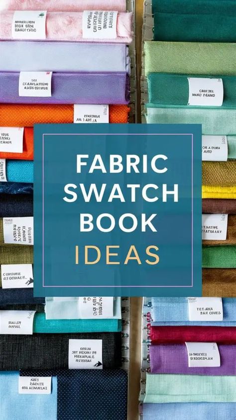 Fabric Swatch Book Ideas: How to Make the Most of Your Samples 8 Fabric Sample Book Ideas, Fabric Swatches Ideas, Swatch Book Ideas, Fabric Swatch Book, Fabric Swatch Display, Swatch Book, Upholstery Fabric Samples, New Project Ideas, Organize Fabric