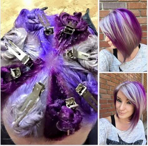 interesting technique Pinwheel Hair Color, Hair Color Techniques, Awesome Hair, Color Techniques, Cool Hair, Hair Colours, Rainbow Hair, Colored Hair, Cool Hair Color