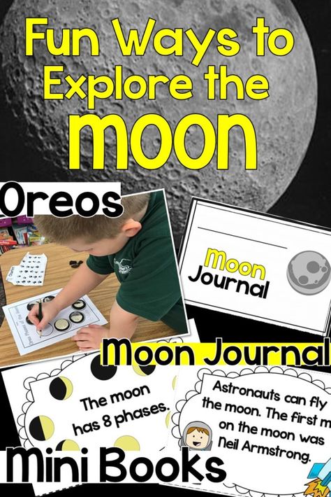 Astronomy For Kids, Oreo Moon Phases, Reading Anchor Chart, Moon Lessons, Moon Phases Activities, Close Reading Anchor Chart, Writing Elementary, Solar System Activities, Moon Unit