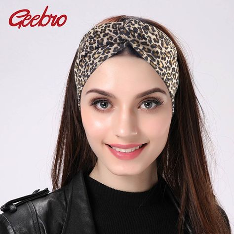 Cheap Women's Hair Accessories, Buy Directly from China Suppliers:Geebro Women's Leopard Turban Headbands Twist Elastic Stretch Hairbands Fashion Headband Yoga Headwrap Spa Head Band for Ladies Enjoy ✓Free Shipping Worldwide! ✓Limited Time Sale ✓Easy Return. Headband Elastic, Twisted Turban Headband, Jersey Headband, Facial Routines, Pregnancy Fashion, Headband Wrap, Twist Pattern, Bandana Styles, Headband For Women