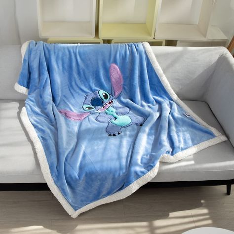 PRICES MAY VARY. Throw Blanket 50 × 60 inches Stitch Throw Blanket, Peel And Stick Shiplap, Hall Tree Storage Bench, Fuzzy Throw Blanket, Rustic Vintage Decor, Cute Bedding, Tv Stand With Storage, Heated Blanket, Cartoon Embroidery