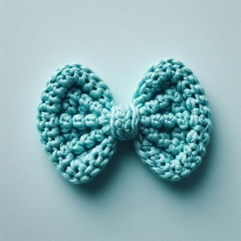 Crochet Loopita Bow Free Pattern- All Thing Crafts Crochet Bowtie Pattern, How To Crochet A Bow Step By Step, Free Crochet Bow Pattern, Crochet Bow Free Pattern, How To Crochet A Bow, Crochet Animal Head, Crochet Bows Free Pattern, Crochet Bow Pattern, Crochet Bow