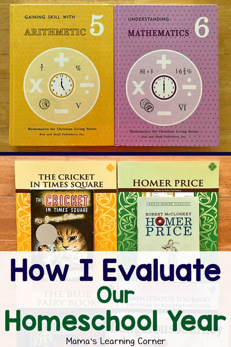 How I Evaluate Our Homeschool Year with Hits and Misses - Mamas Learning Corner Homer Price, Cricket In Times Square, Teaching Latin, Classical Homeschool, Rod And Staff, Learning Corner, Christian Studies, Online Academy, School Info