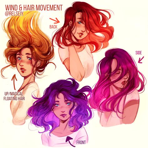 Some practice sketches, had fun drawing hair fluttering in the wind! Might fluffy or curly hair next? Hair In Wind, Short Hair Drawing, Wind Drawing, Girl Hair Drawing, Digital Art Software, Hair In The Wind, Curly Hair Drawing, Drawing Hair Tutorial, Person Drawing