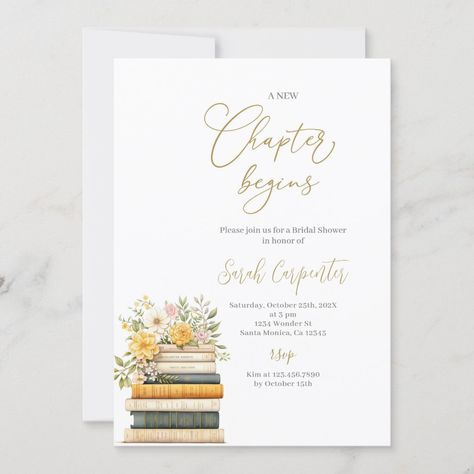 Book Bridal Shower Invitation, Book Themed Bridal Shower Invitation Book Wedding Shower Theme, Book Themed Wedding Shower Ideas, Book Lover Bridal Shower Ideas, Bookish Bridal Shower Ideas, Next Chapter Bridal Shower Theme, Bookish Bachelorette Party, Bridal Shower Book Theme, Book Themed Bachelorette Party, Book Bridal Shower Ideas