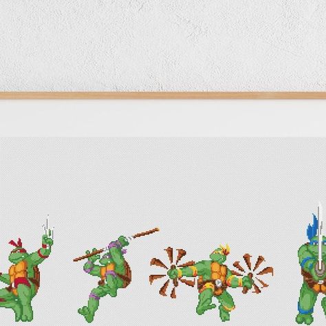 Teenage Mutant Ninja Turtle, Ninja Turtle, October 1, Mutant Ninja, Teenage Mutant, Teenage Mutant Ninja Turtles, Teenage Mutant Ninja, Ninja Turtles, Cross Stitch Pattern