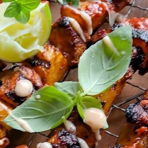 Tieghan Gerard on Instagram: "Chipotle Pineapple Bang Bang Chicken Skewers. Whelp. I just love these! Seasoned up the chicken with spicy chipotle. Added chunks of pineapple for a little tropical island flare 🍍and then the sauce. Best sauce you all. It’s spicy, tangy, creamy restaurant-style bang bang sauce and it never disappoints. This just hits all the right notes. YUMMMY. 1/4 cup extra virgin olive oil 3 tablespoons tomato paste 2 tablespoons tamari/soy sauce 1 tablespoon honey 1 tablespoon Bang Bang Chicken Skewers, Tieghan Gerard, Bang Bang Sauce, Bang Bang Chicken, Chicken Skewers, How To Style Bangs, Tropical Island, Wheat Free, The Chicken