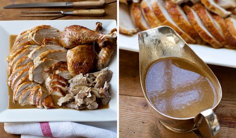 Ina Garten Gravy Recipe, Ina Garten Roast Turkey, Make Ahead Turkey, Make Ahead Gravy, Roast Turkey Gravy, Make Ahead Turkey Gravy, Turkey And Gravy, Best Ina Garten Recipes, Thanksgiving Gravy