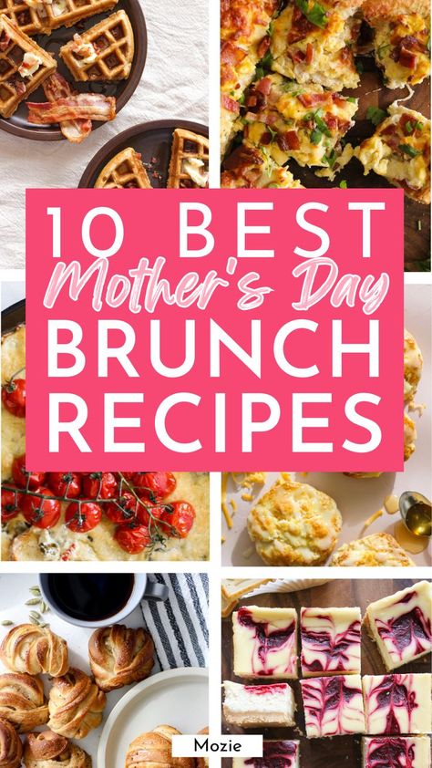 Looking for the best mother's day brunch recipes? We got you covered! Everything from buttermilk waffles, scones, appetizers, savory recipes and desserts! Blueberry Croissant Bake, Cream Cheese Breakfast, Berry Scones, French Toast Bites, Blueberry Breakfast Cake, Overnight Breakfast Casserole, Brunch Casserole, Baked Avocado, Mother's Day Brunch