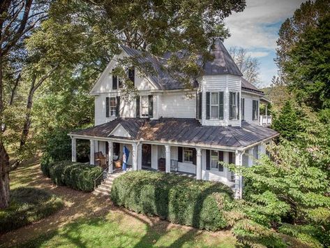 4674 Maury River Rd, Rockbridge Baths, VA 24473 | MLS #133436 | Zillow Family Room Library, Dining Room Country, Brick Pathways, Old Greenhouse, Historic Home Interiors, Village Road, Cat Pretty, Room Country, Great Architecture