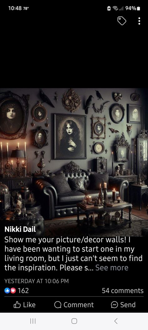 Glam Goth Decor, Goth Glam Decor, Goth Glam, Goth Decor, Book Wall, Glam Decor, House Decoration, Victorian Gothic, House Decor