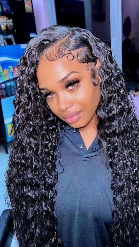 Loose Deep Wave Wig, 5x5 Lace Closure Wig, Deep Wave Wig, Deep Wave Human Hair, Straightening Natural Hair, Loose Deep Wave, Brazilian Deep Wave, Frontal Wig Hairstyles, Sew In Hairstyles