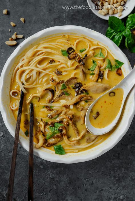 Dive into a bowl of creamy peanut satay noodle soup, where rich flavors and comforting warmth come together in a delightful culinary experience. Satay Noodle Soup, Asian Noodle Soup Recipes, Coconut Noodle Soup, Satay Noodles, Asian Noodle Soup, Peanut Satay, Asian Soup Noodle, Asian Noodle, Asian Noodles