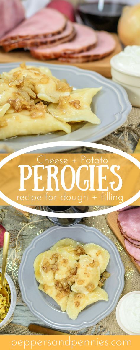 Perogies from scratch, just like Baba makes. These perogies are delicious boiled or pan fried and make an excellent addition to your Thanksgiving dinner. Canadian Appetizers, Ukraine Dishes, Perogies Dough, Bohemian Recipes, Potato Perogies, Polish Sauerkraut, Salad Potato, Perogies Recipe, Ukrainian Food