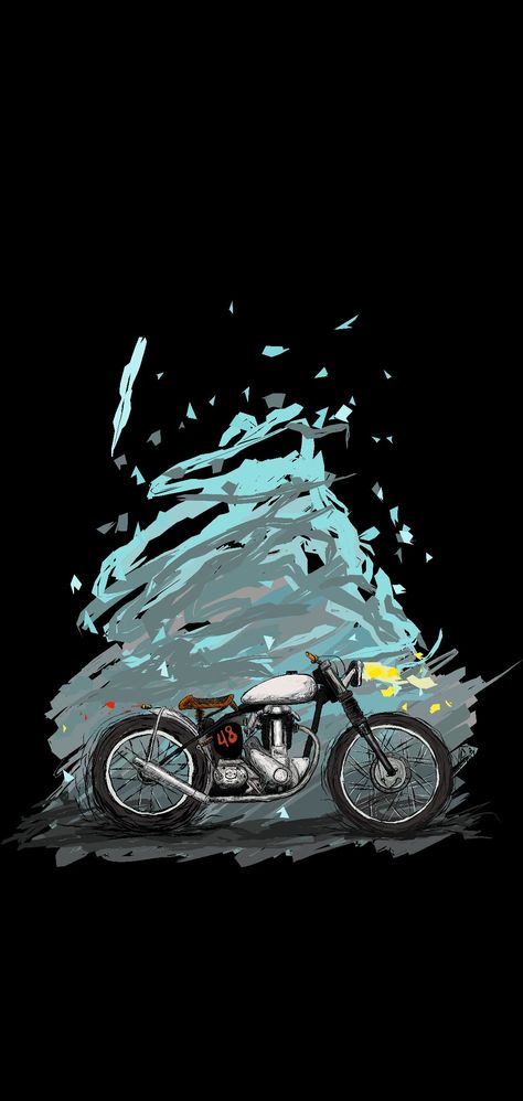 Motorcycle Art Wallpaper, Bike Wallpaper Iphone, Bikes Aesthetic, Wallpaper Bike, Iphone Background Art, Moto Wallpapers, Bike Wallpaper, Wallpaper Website, Oneplus Wallpapers