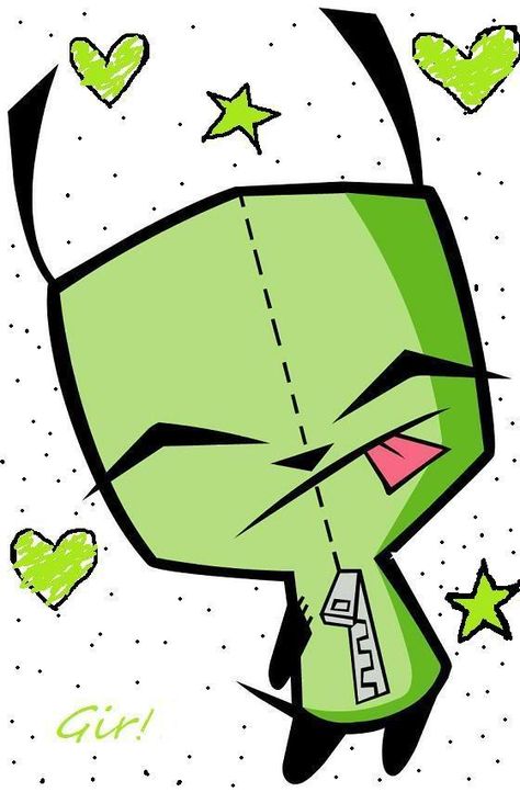 This is gir from invader zim( my new favorite tv show). I would like gir for my birthday, as a stuffed animal though Gir From Invader Zim, Invader Zim Characters, Famous Babies, Rawr Xd, Scene Emo, Favorite Cartoon Character, Invader Zim, Awesome Stuff, Cartoon Character