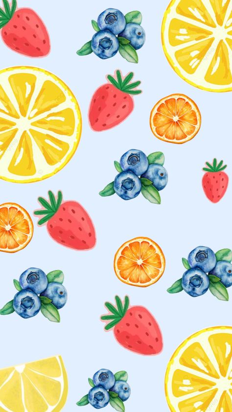 Berry orange fruit wallpaper for iPhone Fruit Repeat Pattern, Ios18 Wallpaper, Fruit Iphone Wallpaper, Fruit Wallpaper Aesthetic, Fruity Wallpapers, Orange Fruit Wallpaper, Fruit Collage, Fruit Background, Fruit Aesthetic